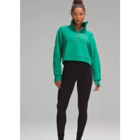 NWT LULULEMON oversized scuba funnel neck cascadia green XS/S RARE - Picture 1 of 4